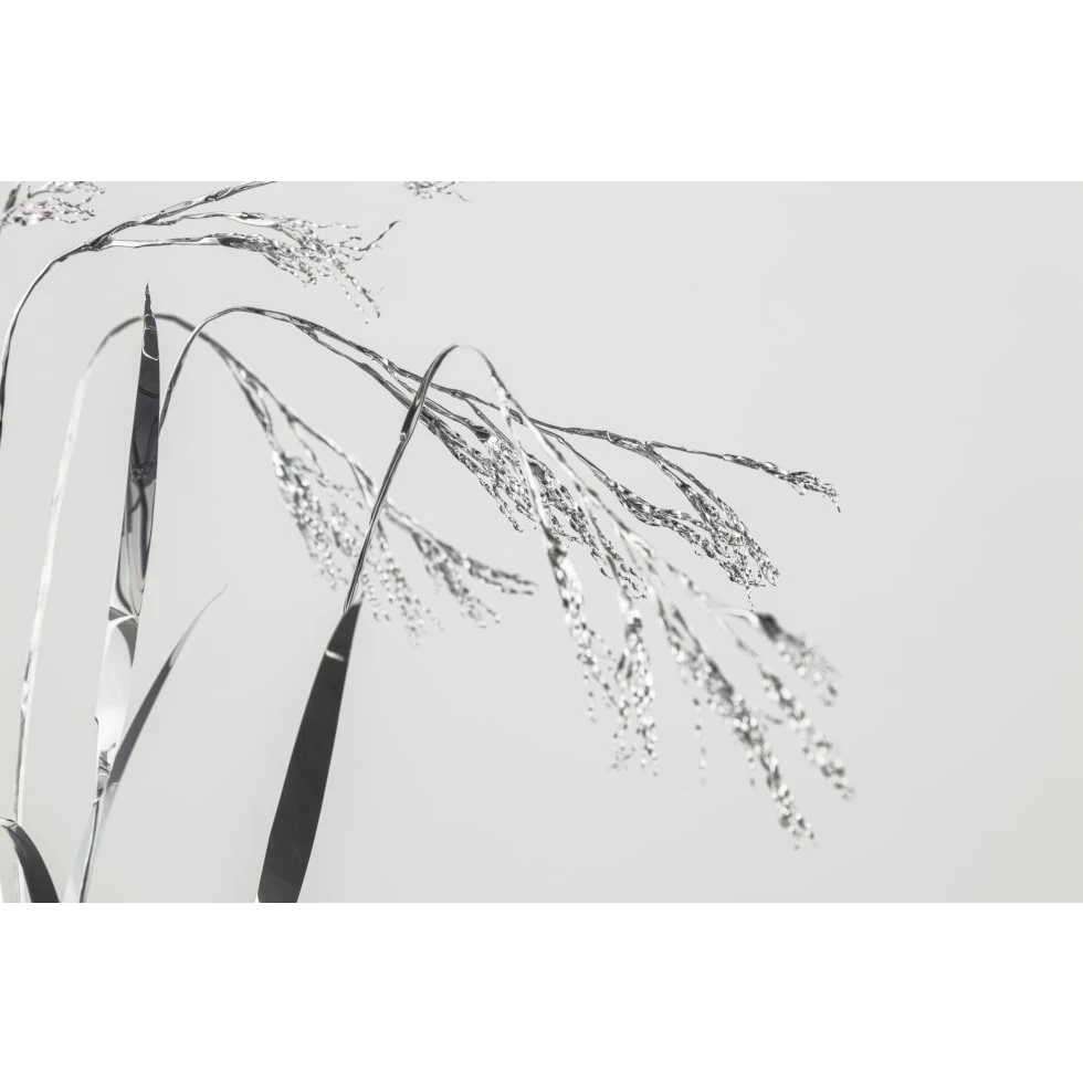 <a href="https://ueshima-collection.com/artist-list/214" style="color:inherit">TOSHIHIKO MITSUYA</a>:The Aluminium Garden -Structural Studies of Plants- Bromus remotiflorus