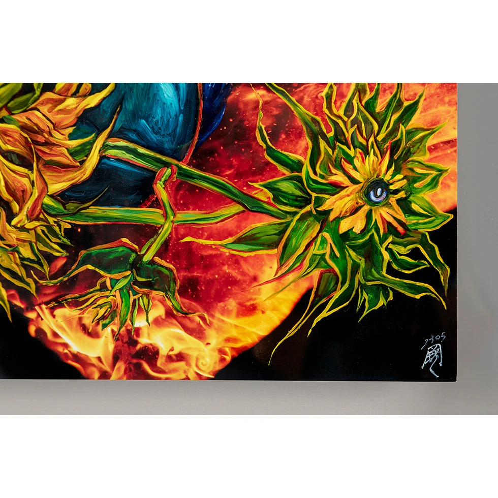 <a href="https://ueshima-collection.com/artist-list/306" style="color:inherit">岡本瑛里</a> / <a href="https://ueshima-collection.com/artist-list/306" style="color:inherit">ERI OKAMOTO</a>:燃えるひまわり: 芦屋・広島 1945年8月6日 / The Burning Sunflowers: Ashiya and Hiroshima, August 6th, 1945