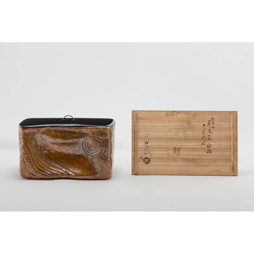 大樋土庵(四代 ) / Ohi Doan(IV): 仙叟好屏風箱水指
