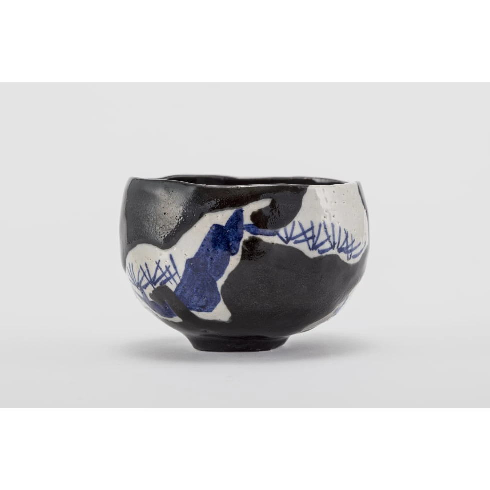 永樂即全(十六代) / Sokuzen Eiraku XVI:松寿一双 赤絵寿字/乾山写老松