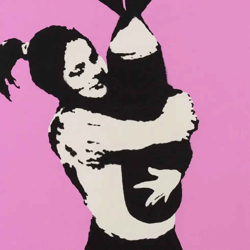 バンクシーの作品「Bomb Love」